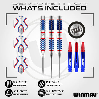 Darts Epix Series 90% Professional Tungsten Darts Set with Dart Flights and Dart Shafts (Stems) - Available Weights 18G Soft Tip 22G and 24G Steel Tip