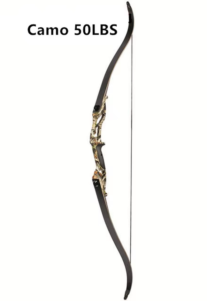 Recurve Bow JUNXING F179 Takedown Right Hand Bow 30-50Ibs Archery Black Limbs Handle Hunt Sport