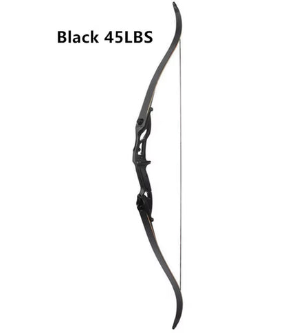 Recurve Bow JUNXING F179 Takedown Right Hand Bow 30-50Ibs Archery Black Limbs Handle Hunt Sport