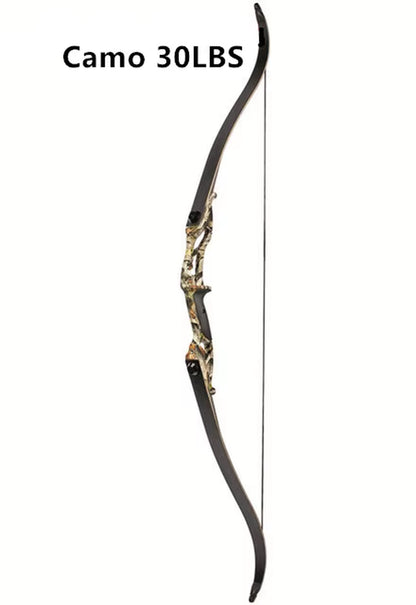 Recurve Bow JUNXING F179 Takedown Right Hand Bow 30-50Ibs Archery Black Limbs Handle Hunt Sport