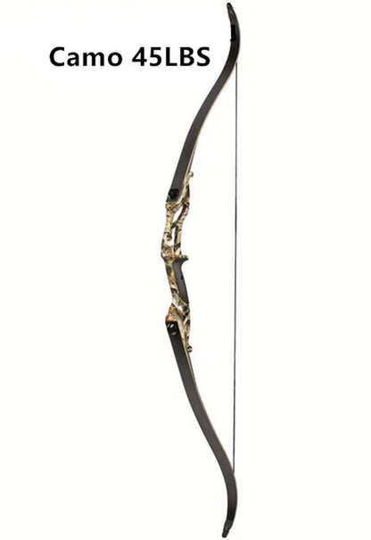 Recurve Bow JUNXING F179 Takedown Right Hand Bow 30-50Ibs Archery Black Limbs Handle Hunt Sport