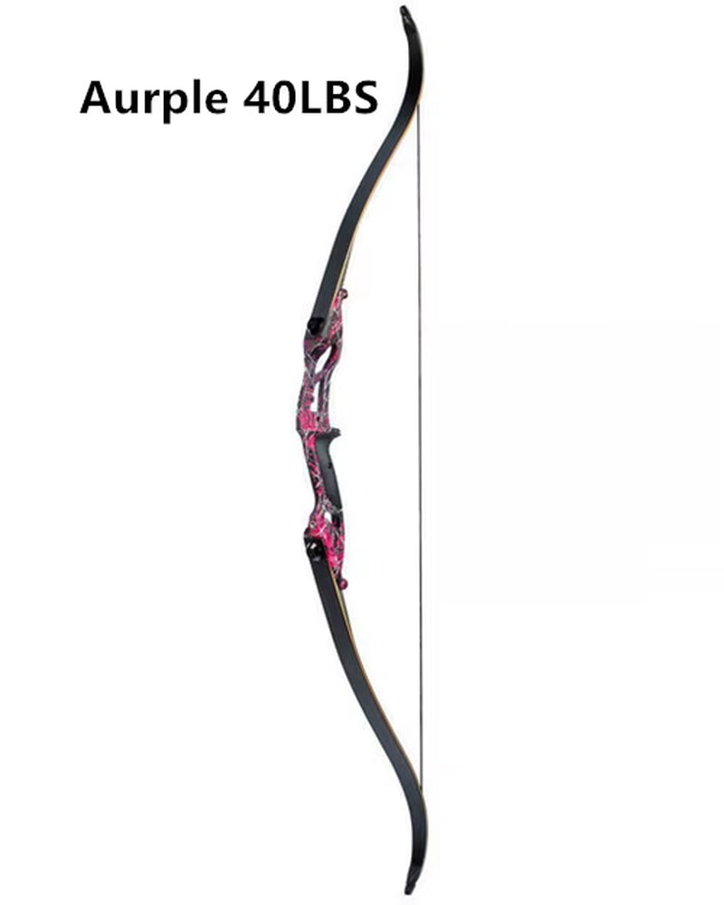 Recurve Bow JUNXING F179 Takedown Right Hand Bow 30-50Ibs Archery Black Limbs Handle Hunt Sport
