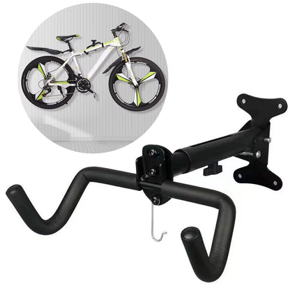 Bicycle Wall Mount Rack Mtb Road Bike Storage Fixed Wall Hanging Hook Foldable Cycling Rack Bike Support Stand Bracket Holder