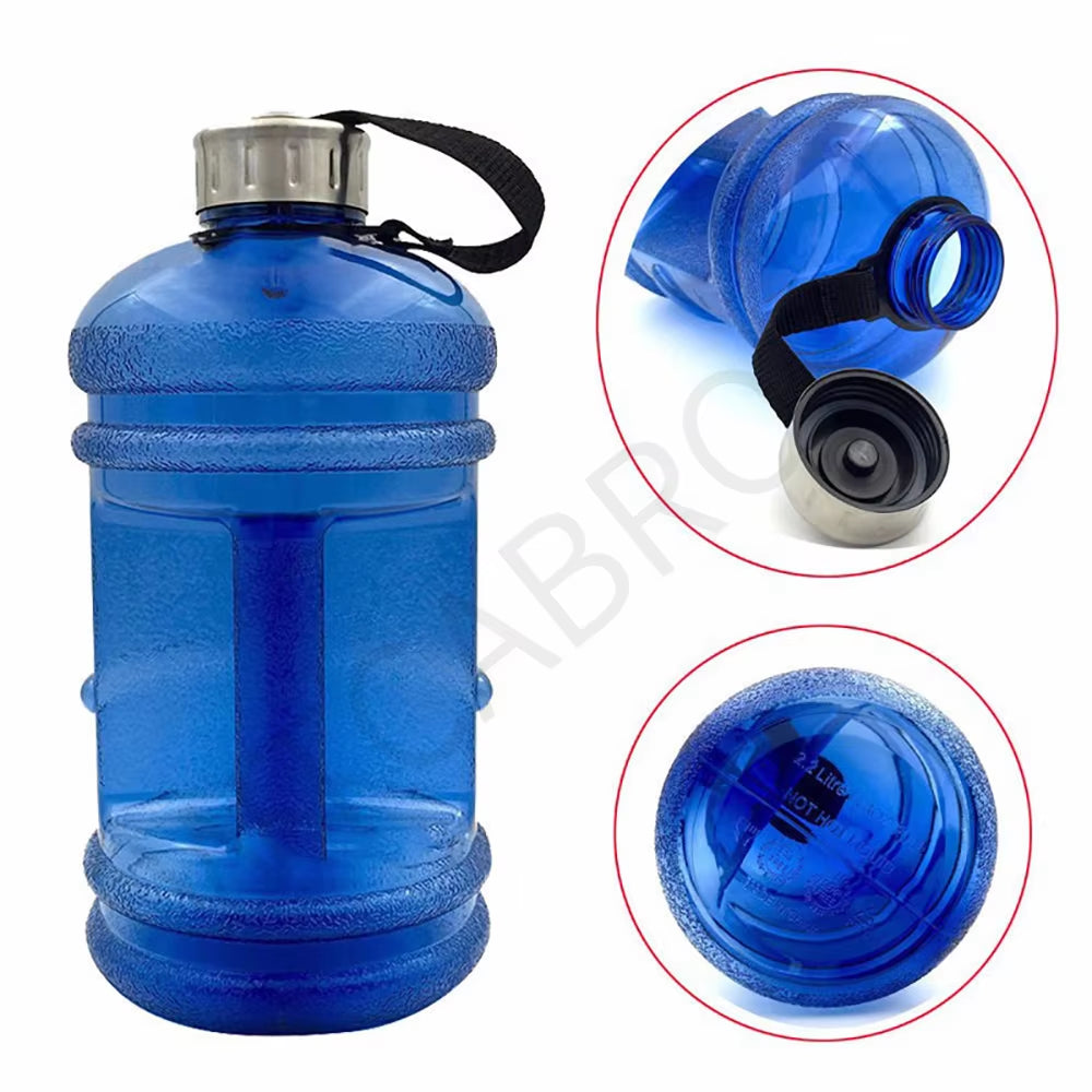 2.2L Outdoor Sports Gym Fitness Bottled Water Bottles for Training Camping Running Big Large Gourd Drink Bottle Capacity Kettle