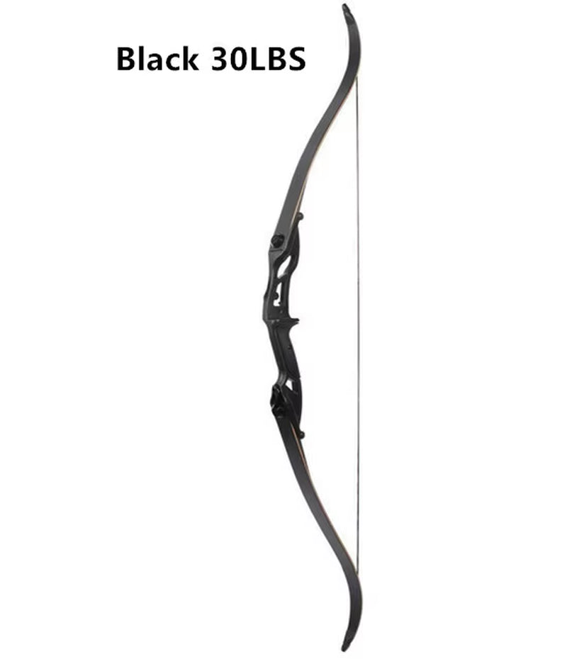 Recurve Bow JUNXING F179 Takedown Right Hand Bow 30-50Ibs Archery Black Limbs Handle Hunt Sport
