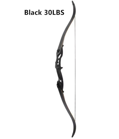 Recurve Bow JUNXING F179 Takedown Right Hand Bow 30-50Ibs Archery Black Limbs Handle Hunt Sport