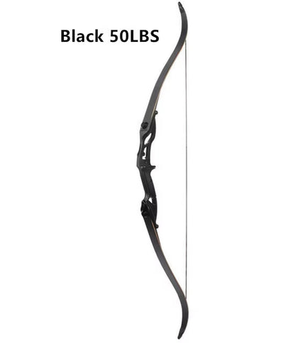 Recurve Bow JUNXING F179 Takedown Right Hand Bow 30-50Ibs Archery Black Limbs Handle Hunt Sport