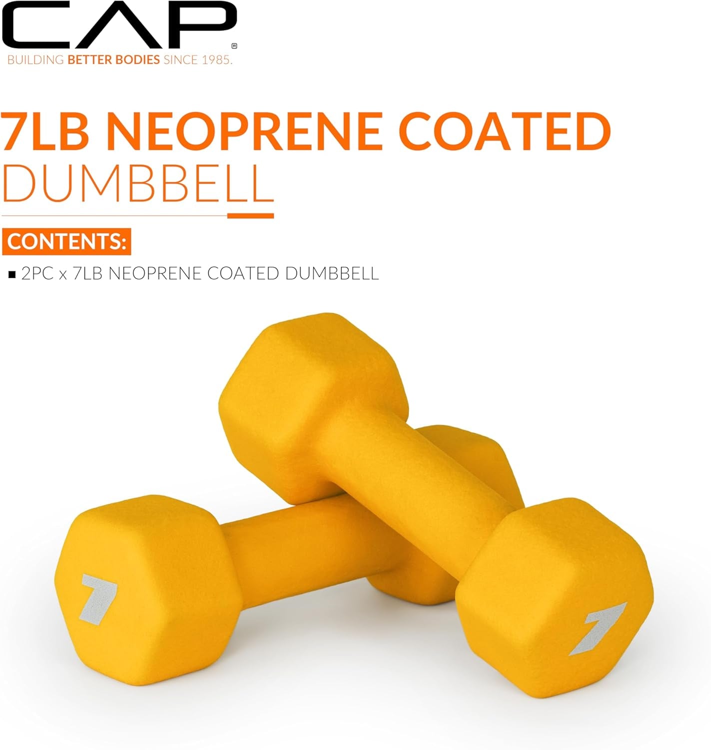 Cap Neoprene Coated Dumbbell Weights | Single, Pair or Set