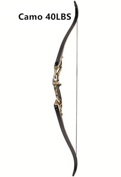 Recurve Bow JUNXING F179 Takedown Right Hand Bow 30-50Ibs Archery Black Limbs Handle Hunt Sport