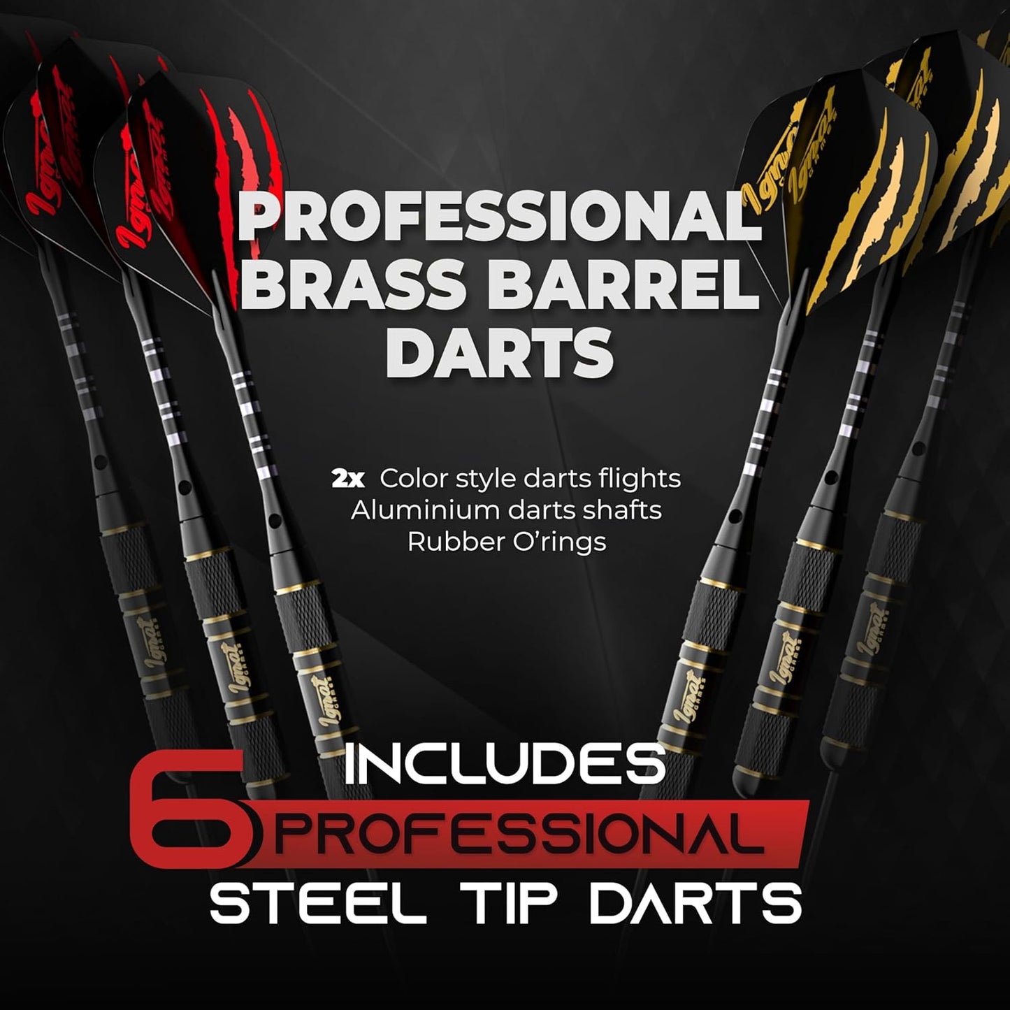 Professional Dart Board Set – Competition-Size Kenyan Sisal Target with Ultra-Thin Spider, 6 Steel Tip Darts, Mounting Kit & Game Accessories