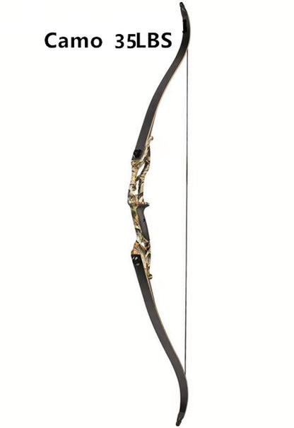 Recurve Bow JUNXING F179 Takedown Right Hand Bow 30-50Ibs Archery Black Limbs Handle Hunt Sport