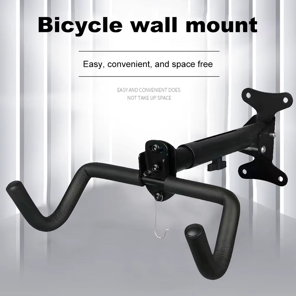 Bicycle Wall Mount Rack Mtb Road Bike Storage Fixed Wall Hanging Hook Foldable Cycling Rack Bike Support Stand Bracket Holder