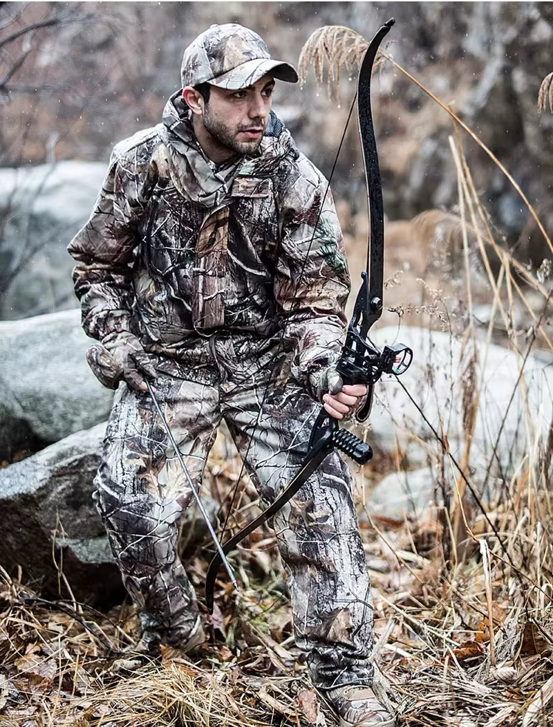 Recurve Bow JUNXING F179 Takedown Right Hand Bow 30-50Ibs Archery Black Limbs Handle Hunt Sport